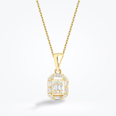 0.61 Karat Pırlanta Baget Set - 3