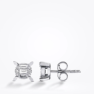 0.33 Karat Pırlanta Baget Tektaş Mini Set - 4