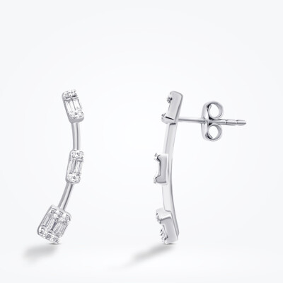 0.81 Karat Pırlanta Baget Set - 4