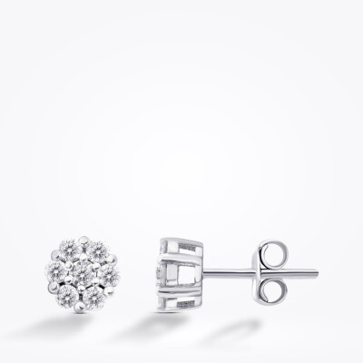 0.88 Karat Pırlanta Çiçek Set - 4