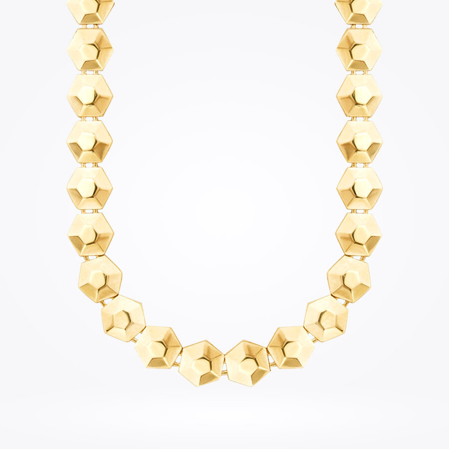 Altın Altıgen Kolye - Baroni Diamond