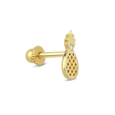Altın Ananas Tragus Küpe - Baroni Diamond (1)