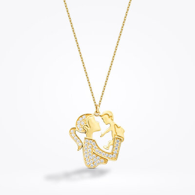 Altın Anne Sevgisi Kolye - 1