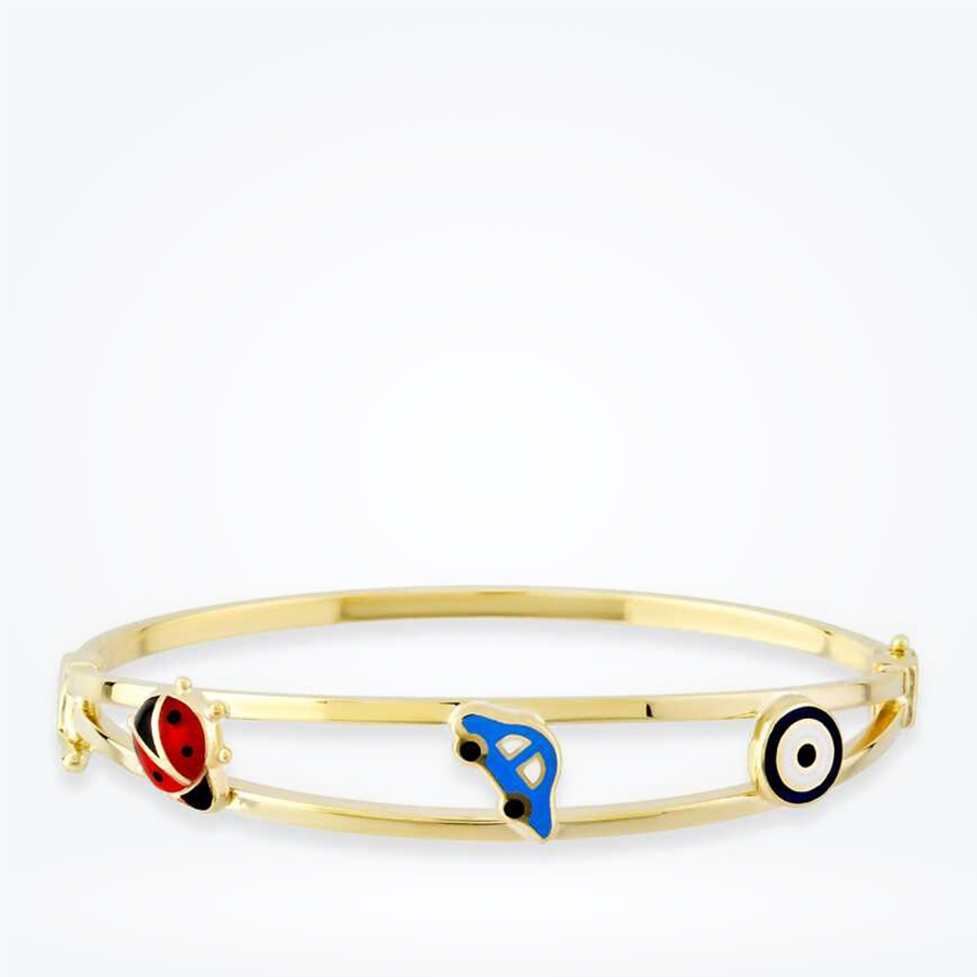 Altın Araba Çocuk Bilezik - Baroni Diamond