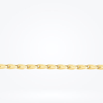 Altın Arpa Zincir Erkek Bileklik - Baroni Diamond (1)