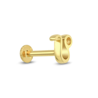 Altın Aslan Burç Tragus Küpe - Baroni Diamond (1)