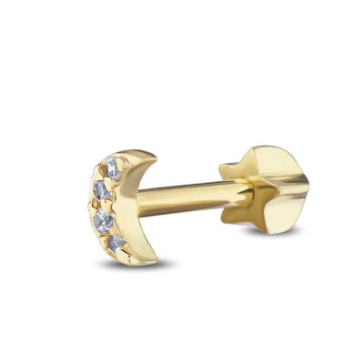 Altın Ay Tragus Küpe - Baroni Diamond (1)