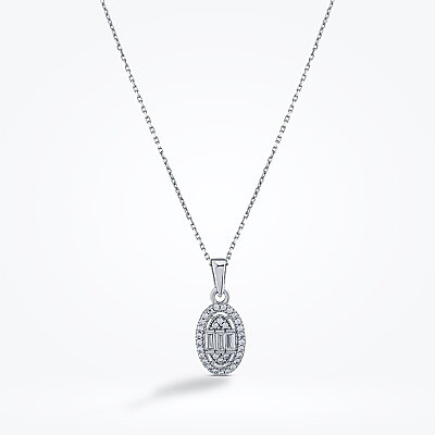 Altın Baget Kolye - Baroni Diamond (1)