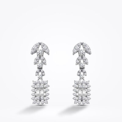 Altın Baget Küpe - Baroni Diamond (1)