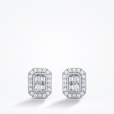 Altın Baget Küpe - Baroni Diamond (1)