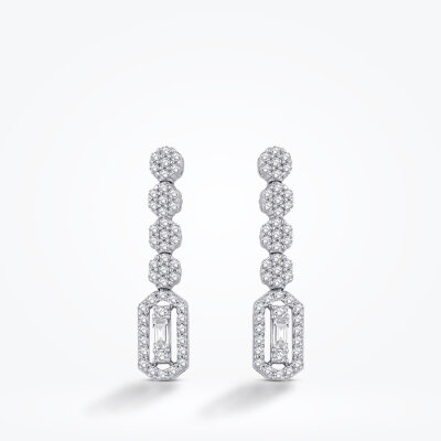 Altın Baget Küpe - Baroni Diamond (1)