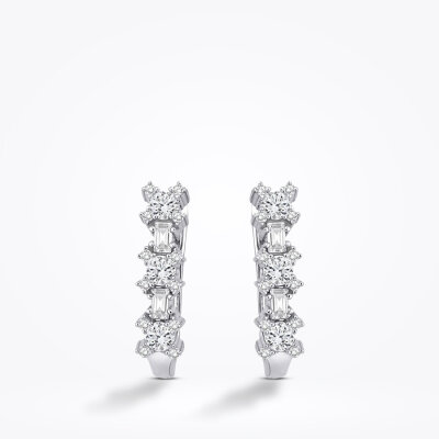 Altın Baget Küpe - Baroni Diamond (1)