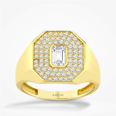 Altın Baget Şövalye Yüzük - 1