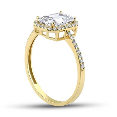 Altın Baget Yüzük - Baroni Diamond (1)