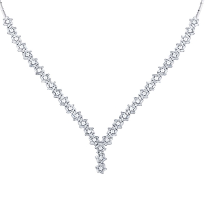 Altın Baget Taşlı Gerdanlık - Baroni Diamond (1)