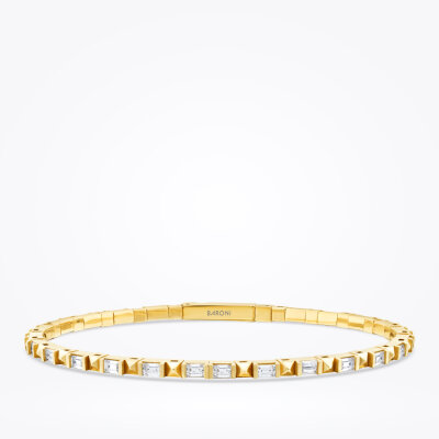 Altın Baget Taşlı Kelepçe - 1