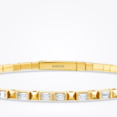 Altın Baget Taşlı Kelepçe - 2