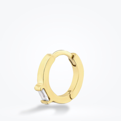 Altın Baget Taşlı Kıkırdak Küpe - 1