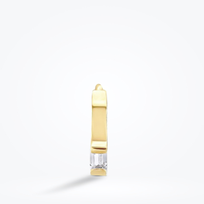 Altın Baget Taşlı Kıkırdak Küpe - Baroni Diamond (1)