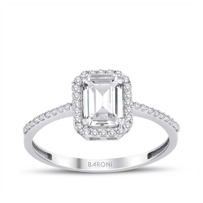 Altın Baget Tektaş Yüzük - 1