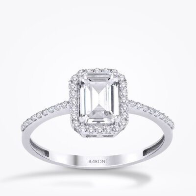 Altın Baget Tektaş Yüzük - 1