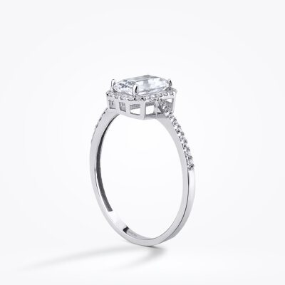 Altın Baget Tektaş Yüzük - Baroni Diamond (1)