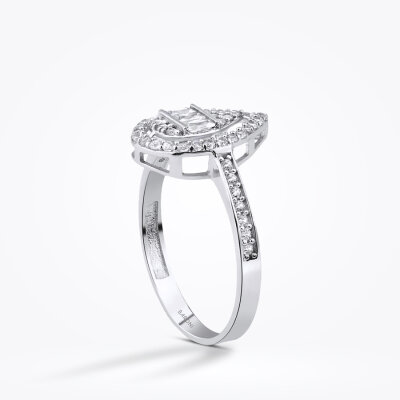 Altın Baget Yüzük - Baroni Diamond (1)
