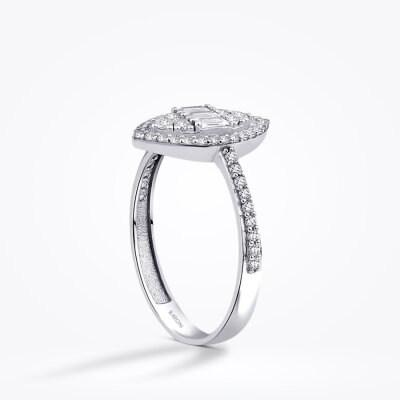 Altın Baget Yüzük - Baroni Diamond (1)