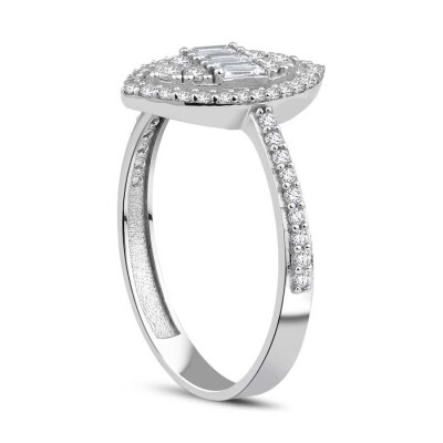 Altın Baget Yüzük - Baroni Diamond (1)