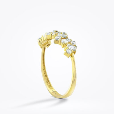Altın Baget Yüzük - Baroni Diamond (1)