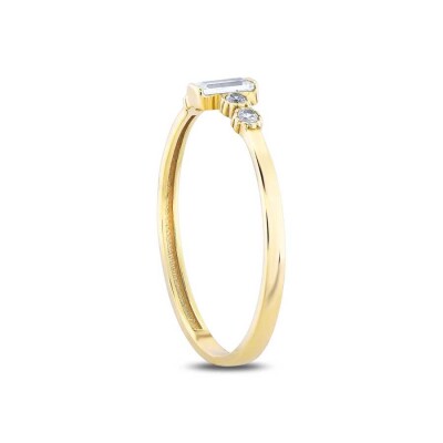 Altın Baget Yüzük - Baroni Diamond (1)