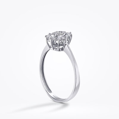 Altın Baget Yüzük - Baroni Diamond (1)