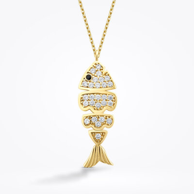 Altın Balık Trend Kolye - 2