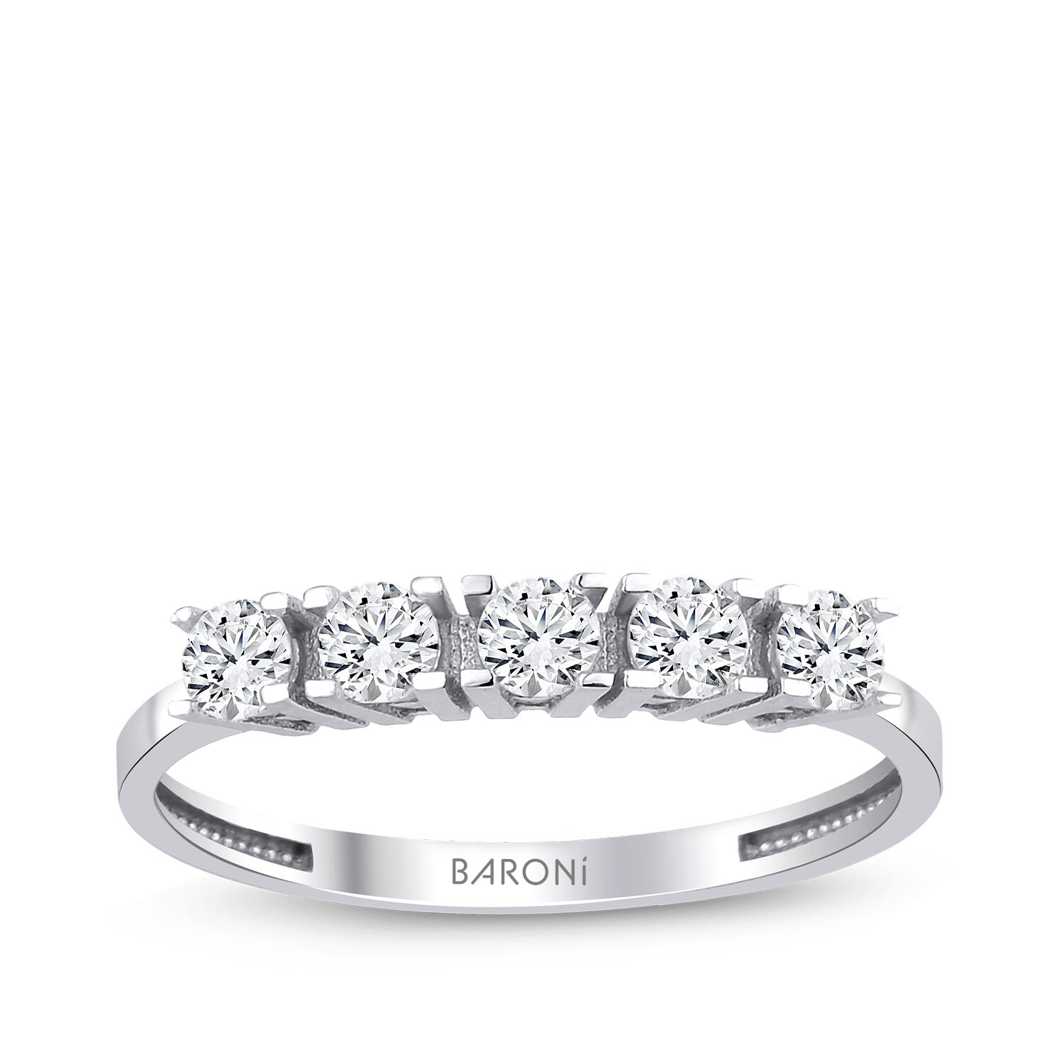 Altın Beştaş Yüzük - Baroni Diamond
