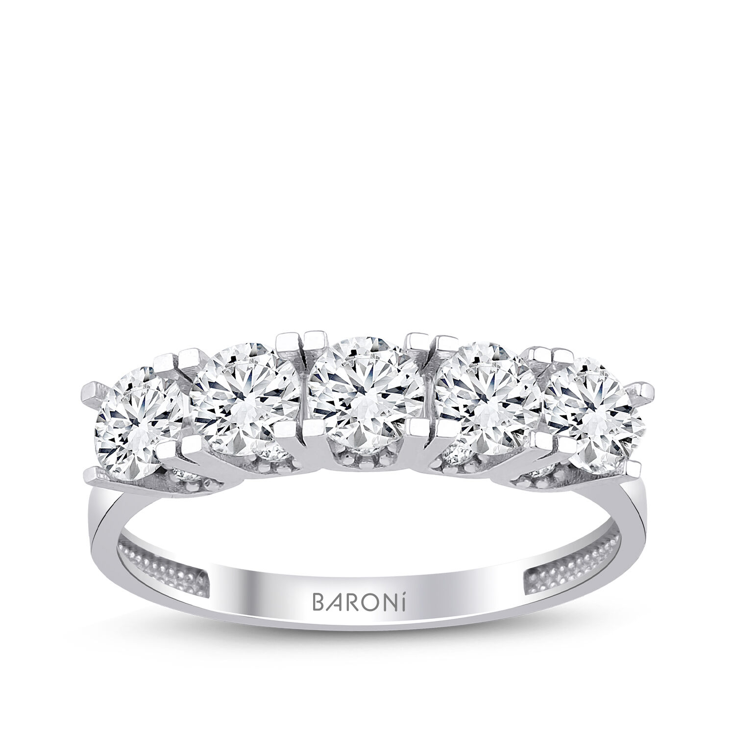 Altın Beştaş Yüzük - Baroni Diamond