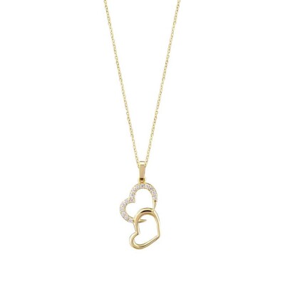 Altın Çift Kalp Kolye - Baroni Diamond (1)