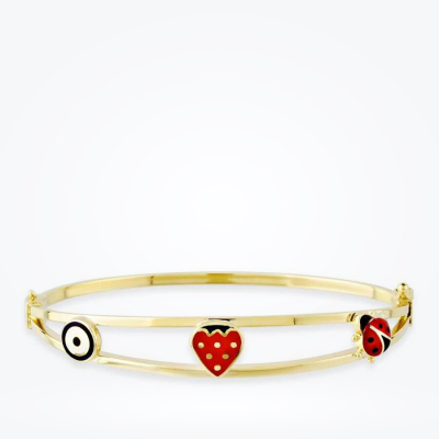 Altın Çilek Çocuk Bilezik - 1