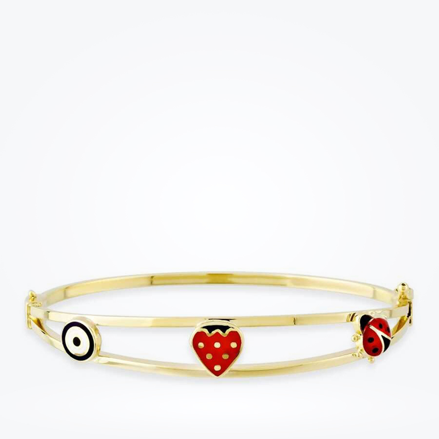 Altın Çilek Çocuk Bilezik - Baroni Diamond