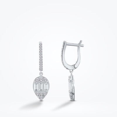 Altın Damla Baget Küpe 