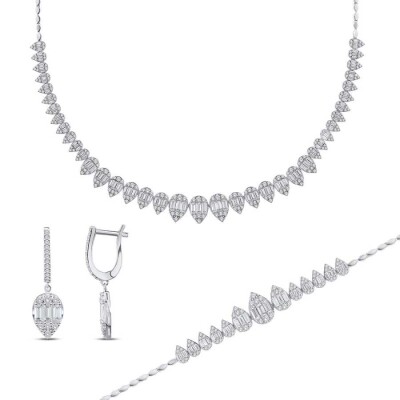 Altın Damla Baget Set - Baroni Diamond (1)