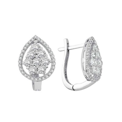 Altın Damla Küpe - Baroni Diamond