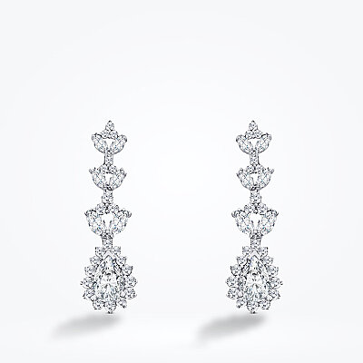 Altın Damla Taşlı Küpe - Baroni Diamond (1)