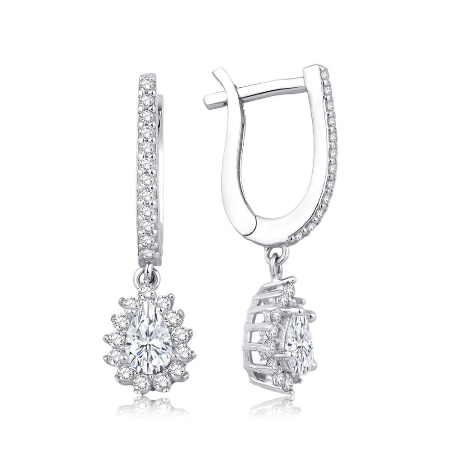 Altın Damla Trend Küpe - Baroni Diamond