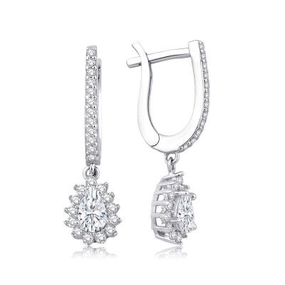 Altın Damla Trend Küpe - Baroni Diamond