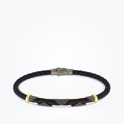 Altın Deri Erkek Bileklik - 1