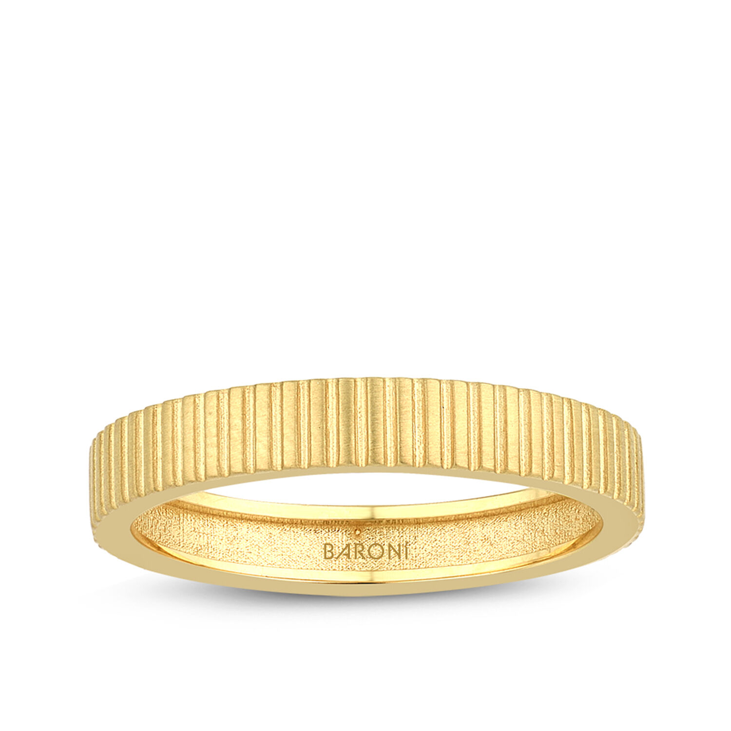 Altın Erkek Trend Yüzük - Baroni Diamond