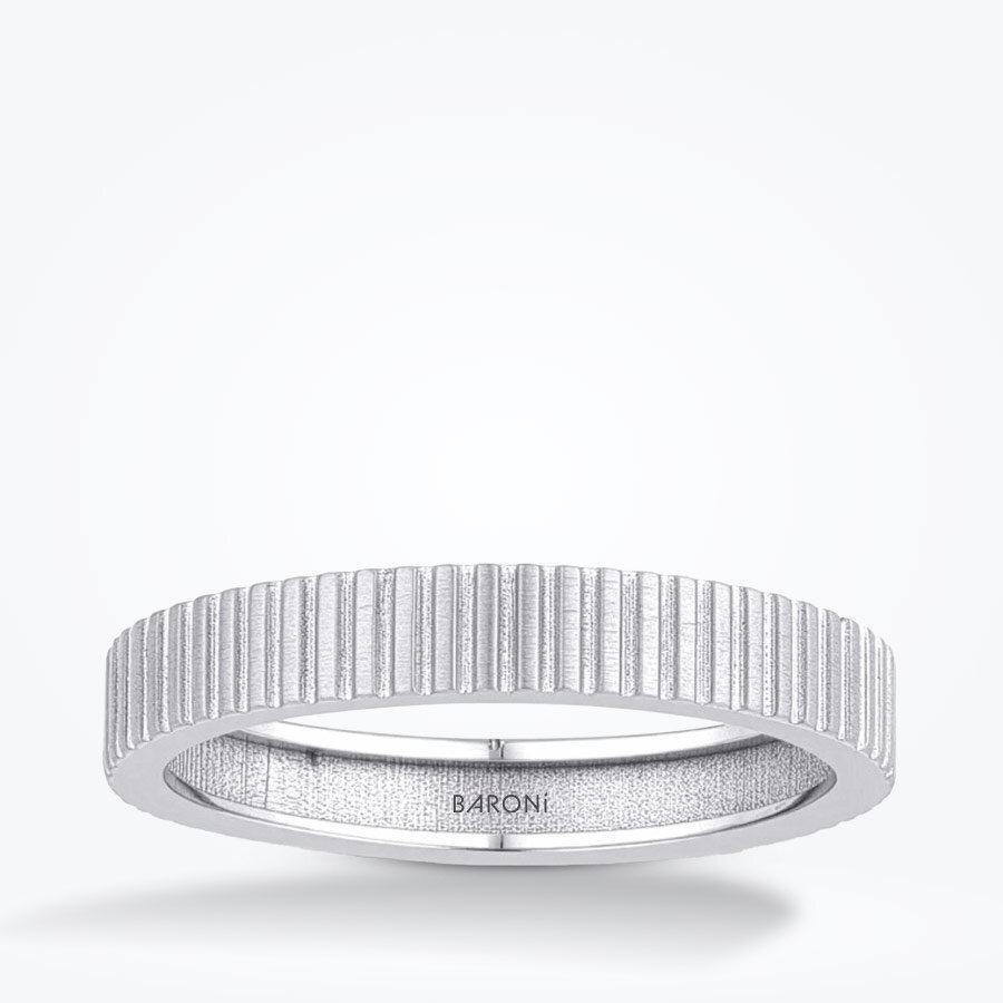 Altın Erkek Trend Yüzük - Baroni Diamond