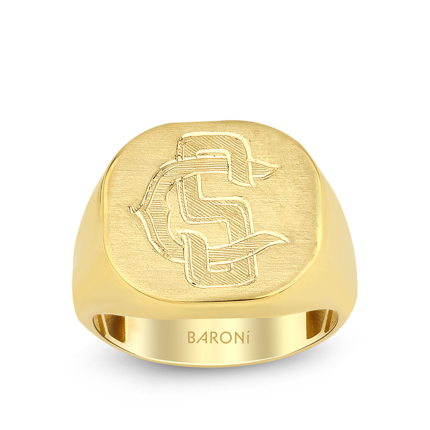 Altın Erkek Yüzük - Baroni Diamond