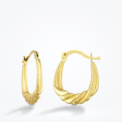 Altın Halka Küpe - Baroni Diamond (1)