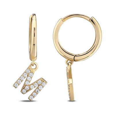 Altın Harf Küpe - Baroni Diamond (1)